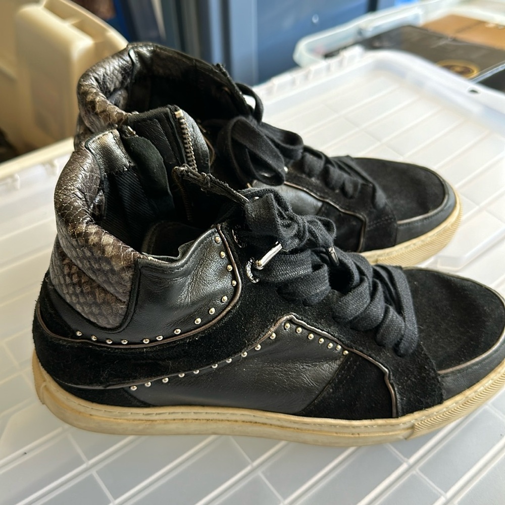 Zadig leather high top sneakers